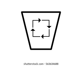 trash, icon, vector illustration eps10