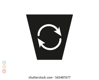 trash, icon, vector illustration eps10