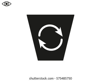 trash, icon, vector illustration eps10