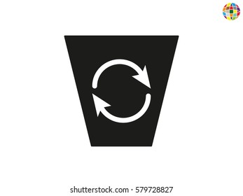 trash, icon, vector illustration eps10