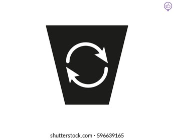 trash, icon, vector illustration eps10
