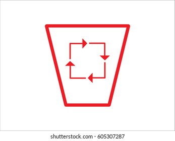 trash, icon, vector illustration eps10