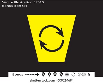 trash, icon, vector illustration eps10