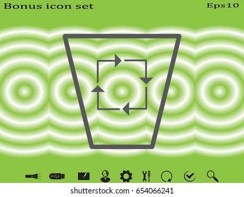 trash, icon, vector illustration eps10