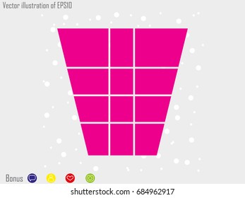 trash, icon, vector illustration eps10