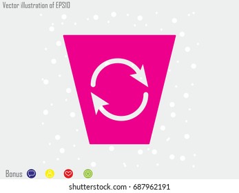 trash, icon, vector illustration eps10