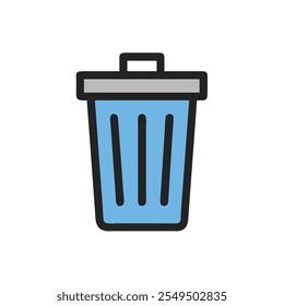 trash icon vector illustration style