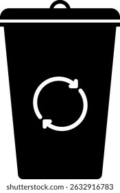 Trash icon vector illustration  template for many purpose. Isolated on white background.