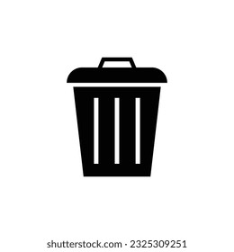 Ilustración del vector de iconos de la basura, Icono de reciclaje. Borrar diseño vectorial de icono, perfecto para sitio web