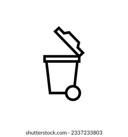 Trash Icon Vector Illustraton, Recycle Icon. Delete icon vector design, perfect for website