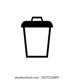 Ilustración del vector de iconos de la basura, Icono de reciclaje. Borrar diseño vectorial de icono, perfecto para sitio web