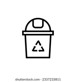 Trash Icon Vector Illustraton, Recycle Icon. Delete icon vector design, perfect for website