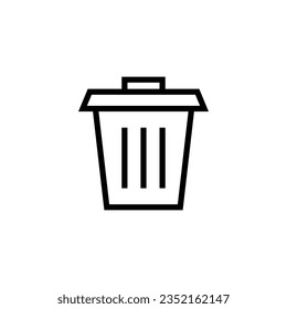 Trash Icon Vector Illustraton, Recycle Icon. Delete icon vector design, perfect for website