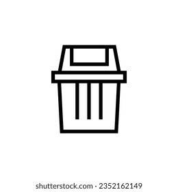 Abfallsymbol Vektor Illustration, Recycling-Symbol. Symbol-Vektordesign löschen, perfekt für Website