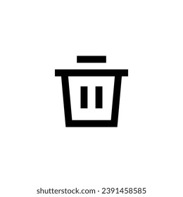 Trash Icon Vector Illustraton, Recycle Icon. Delete icon vector design, perfect for website