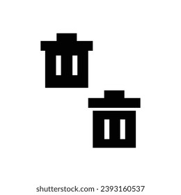 Trash Icon Vector Illustraton, Recycle Icon. Delete icon vector design, perfect for website