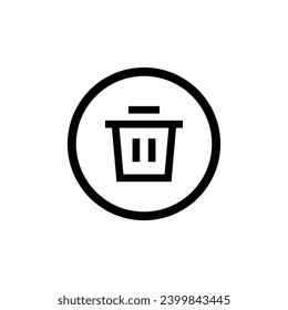 Trash Icon Vector Illustraton, Recycle Icon. Delete icon vector design, perfect for website