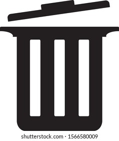 trash icon vector illustrator design isolated on white background.