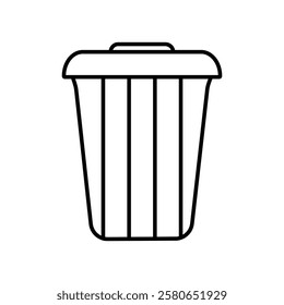 Trash icon Vector logo set flat