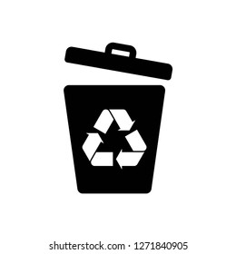 trash icon vector, on white background editable eps10