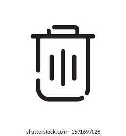 Trash icon vector. Recycle icon illustration