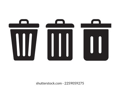 Trash icon vector Icon set .recycle and trash sign symbol icon.