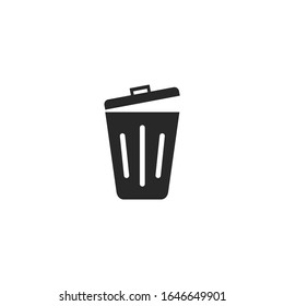 trash Icon vector sign isolated for graphic and web design. trash symbol template color editable on white background.