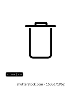 Trash Icon Vector -Sign or Symbol