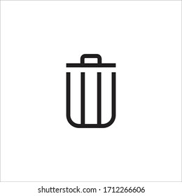 trash icon vector sign symbol isolated