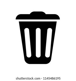 Trash icon vector icon. Simple element illustration. Trash symbol design. Can be used for web and mobile.