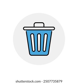 Trash icon vector stock illustration