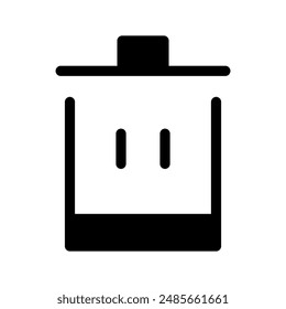 Ilustración de diseño de Vector de iconos de basura