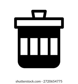 Ilustración de diseño de símbolo de Vector de icono de basura