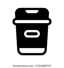 Ilustração de design de símbolo de vetor de ícone de lixo