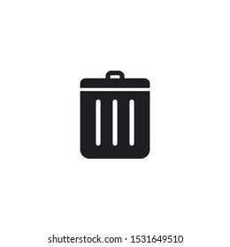 Trash Icon Vector Symbol Eps