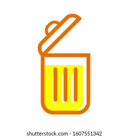 Trash icon vector in trendy style design