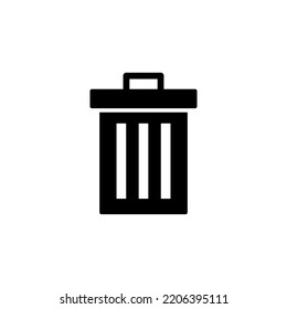 Trash icon vector for web and mobile app. trash can icon. delete sign and symbol.