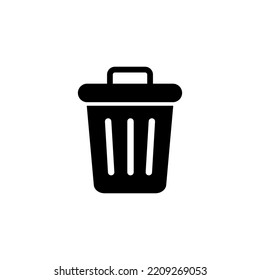 Trash icon vector for web and mobile app. trash can icon. delete sign and symbol.