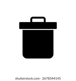 Ícone de lixo vetor para aplicativo móvel e Web. ícone de lixeira. exclua sinal e símbolo.