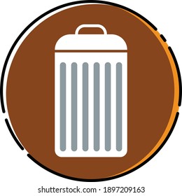 trash icon vector for website and printing