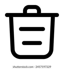 Icono de basura para Web, App, infografía, etc