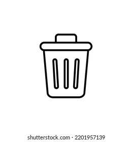 Trash icon for web and mobile app. trash can icon. delete sign and symbol.