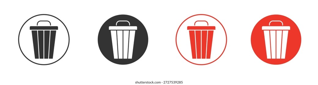 Icono de basura. diseño de Vector de Web