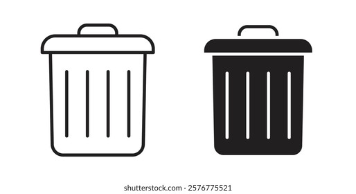 Trash icons pack for ui designs