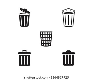 trash icons vector illustration design template