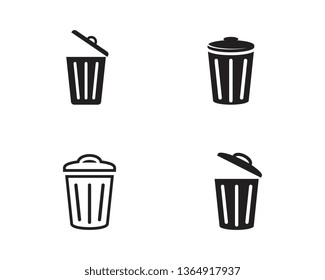 trash icons vector illustration design template