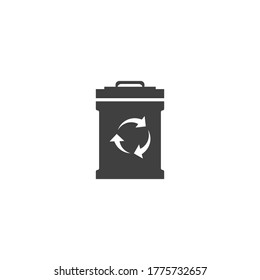 Trash-Symbole Vektorgrafik-Design-Vorlage