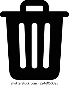 trash illustration with flat style