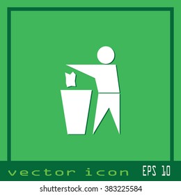 trash illustration icon