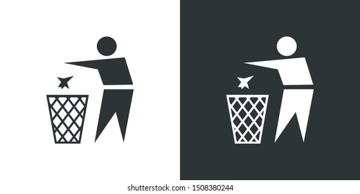 Trash Illustration Symbol Icon Vector